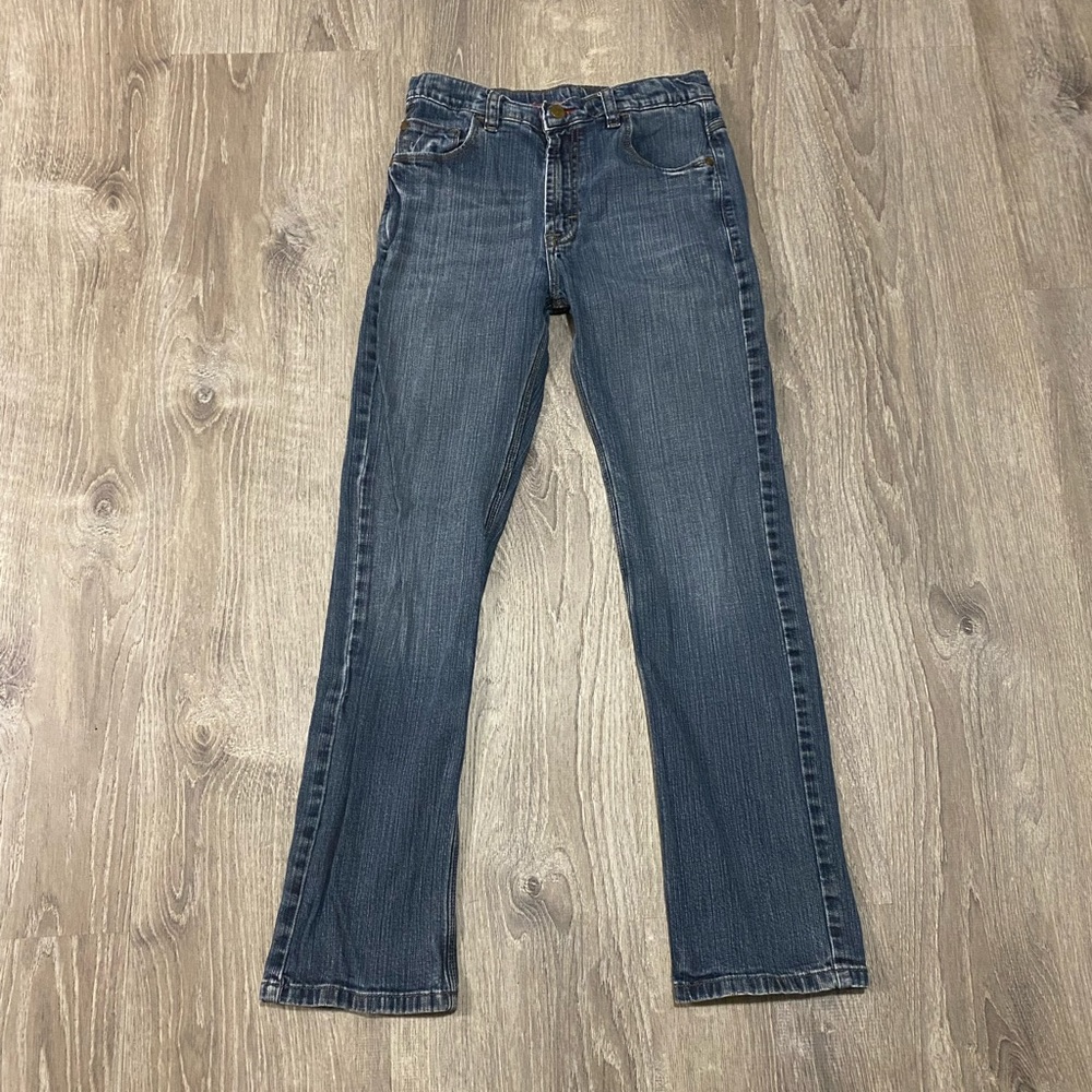 Boys Wrangler Adjustable Waist Denim Blue Jeans